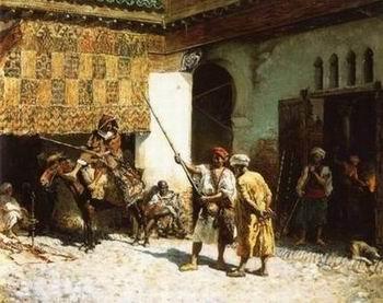 unknow artist Arab or Arabic people and life. Orientalism oil paintings  281 oil painting image